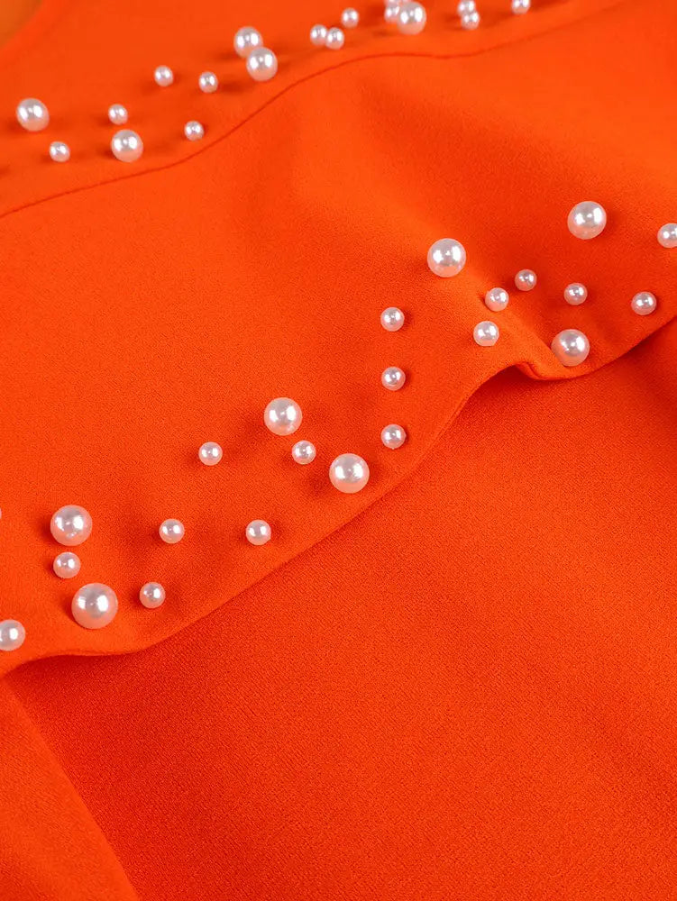 AOMEIDRESS Elegant Mermaid Dress O Neck Ruffles Events Party Gowns