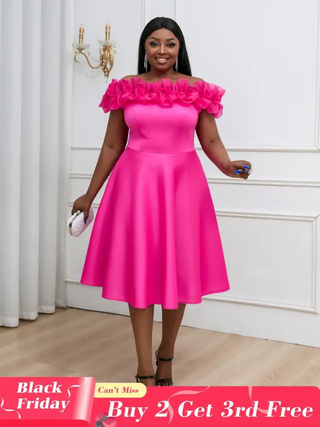 off shoulder sleeveless party dresses for women