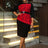 AOMEIDRESS Elegant Midi Lace Dress With Waist Belt For Office Women Black / 1XL
