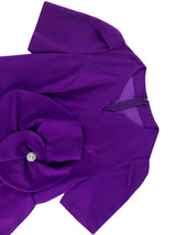 AOMEIDRESS Elegant Midi Package Hip Wedding Guests Dresses 3D Flower