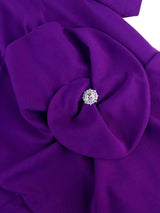 AOMEIDRESS Elegant Midi Package Hip Wedding Guests Dresses 3D Flower