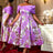 AOMEIDRESS Elegant One Shoulder A Line Purple Party Dress for Women Purple / S