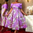 AOMEIDRESS Elegant One Shoulder A Line Purple Party Dress for Women Purple / S
