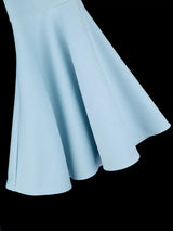 AOMEIDRESS Elegant Package Hip Dress Sweetheart Neck Flare Sleeves