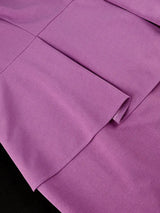 AOMEIDRESS Elegant Peplum Dress with Long Sleeve for Church Office