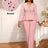 AOMEIDRESS Elegant Pink Beaded Peplum Flare Sleeve Office Jumpsuit Pink / S