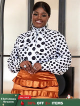 Formal Polka Dots Blouse for Ladies