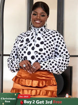 Formal Polka Dots Blouse for Ladies