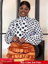 Formal Polka Dots Blouse for Ladies