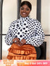 Formal Polka Dots Blouse for Ladies