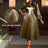 AOMEIDRESS Elegant Shiny Gold Pleated Dress with Bow for Evening Party Gold / S