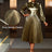 AOMEIDRESS Elegant Shiny Gold Pleated Dress with Bow for Evening Party Gold / S