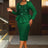 AOMEIDRESS Elegant Shiny Sequin Peplum Dress For Wedding Party Evening DG / S