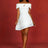 AOMEIDRESS Elegant Slash Neck Dresses for Woman White Bridal Gowns White / S