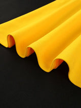 AOMEIDRESS Elegant Slash Neck Pleated Dress Long Sleeve Casual Outfit