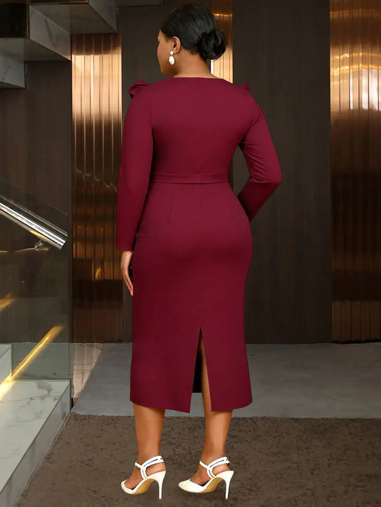 AOMEIDRESS Elegant Sleeveless Beading Party Dress with Ruffle Bolero