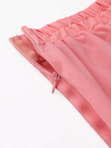 AOMEIDRESS Elegant Two Piece Set V Neck Appliques Top Wide Leg Pants