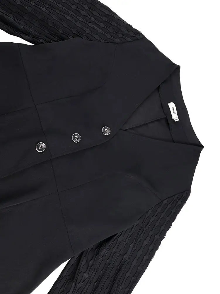 AOMEIDRESS Elegant Two Piece Set V Neck Top Wide Leg Pant Business