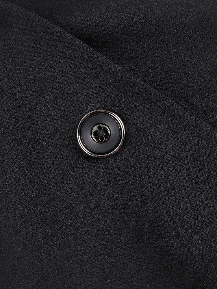 AOMEIDRESS Elegant Two Piece Set V Neck Top Wide Leg Pant Business