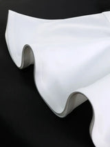 AOMEIDRESS Elegant Two Piece Set with Applique Puff Sleeve Peplum Hem