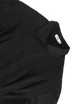AOMEIDRESS Elegant Two Pieces Set Button Shirt With Polka Dot Skirt