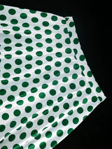 AOMEIDRESS Elegant Two Pieces Set Button Shirt With Polka Dot Skirt