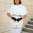 AOMEIDRESS Elegant White Cape Sheath Dress for Easter and Graduation White / S