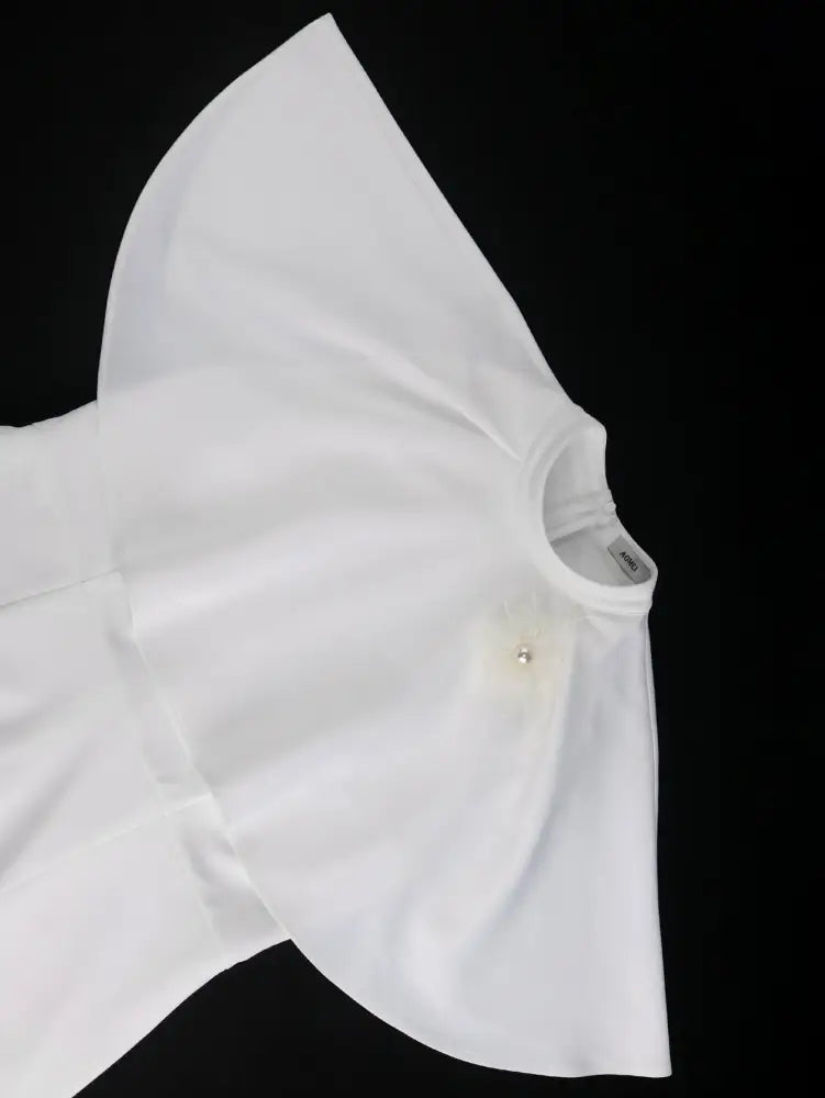 AOMEIDRESS Elegant White Cape Sheath Dresses for Graduation Day