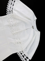 AOMEIDRESS Elegant White Two Pieces Set with Lace Cape for Party