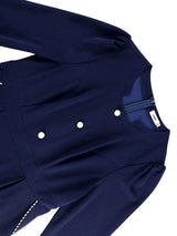 AOMEIDRESS Elegant Women A Line Pleated Dress Button with Pocket