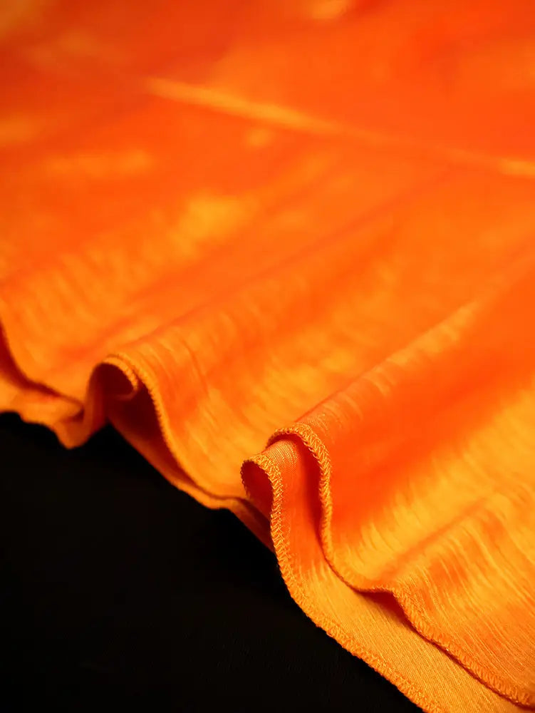 AOMEIDRESS Elegant Women Shiny Tops V Neck Puff Sleeves Peplum Hem