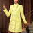 AOMEIDRESS Elegant Yellow Jacquard Blazer Dress Long Sleeve Gowns Yellow / S