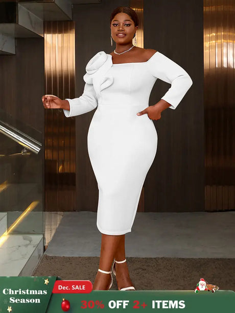 AOMEIDRESS Evening Luxury Dress 2025 Formal Party Dress Woman Elegant White / S