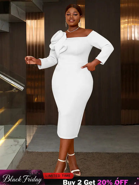 AOMEIDRESS Evening Luxury Dress 2025 Formal Party Dress Woman Elegant White / S