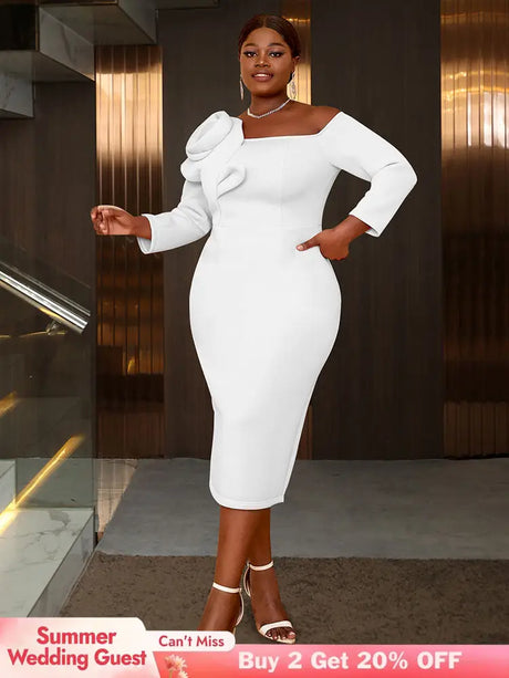 AOMEIDRESS Evening Luxury Dress 2025 Formal Party Dress Woman Elegant White / S