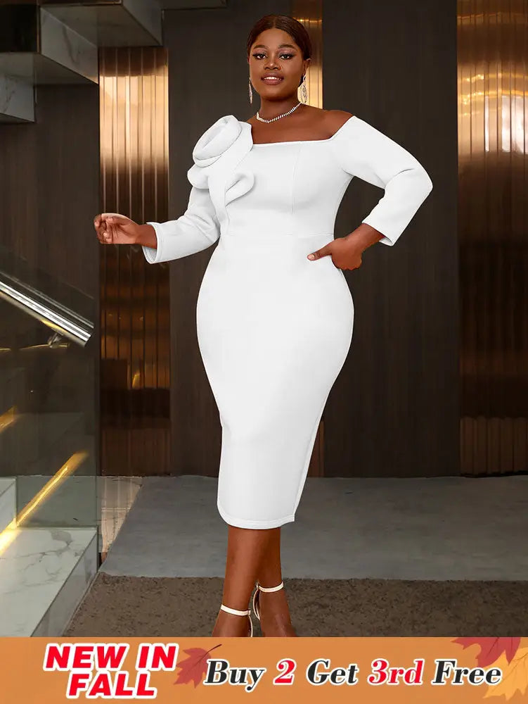 AOMEIDRESS Evening Luxury Dress 2025 Formal Party Dress Woman Elegant White / S