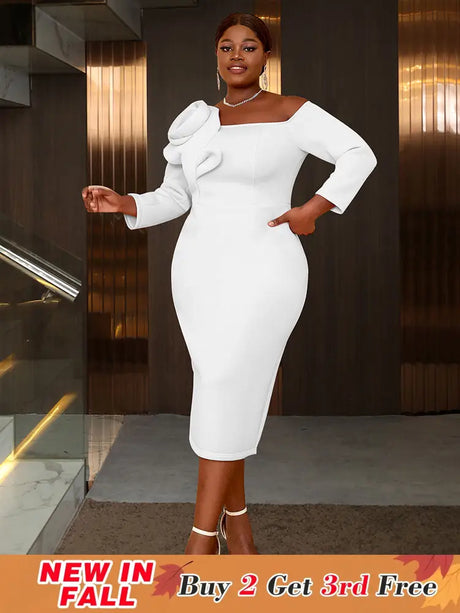 AOMEIDRESS Evening Luxury Dress 2025 Formal Party Dress Woman Elegant White / S