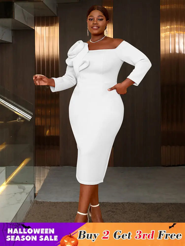 AOMEIDRESS Evening Luxury Dress 2025 Formal Party Dress Woman Elegant White / S