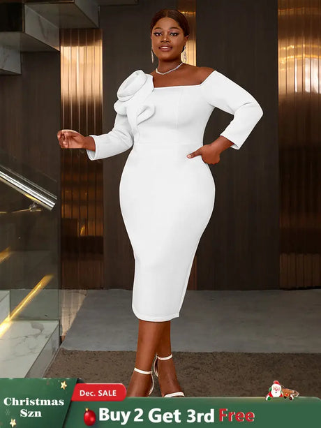 AOMEIDRESS Evening Luxury Dress 2025 Formal Party Dress Woman Elegant White / S