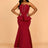 AOMEIDRESS Evening Occasional Dresses for Women 2025 Elegant Classy Wine / S