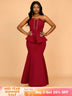 AOMEIDRESS Evening Occasional Dresses for Women 2025 Elegant Classy Wine / S