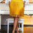 AOMEIDRESS Fashion Tassels Wrap Skirts Women Elastic Waist Dance Party Gold Gold / 0XL