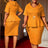 AOMEIDRESS First Lady Church Dresses Peplum Tops for Women Formal Orange / L