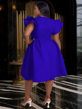 AOMEIDRESS Flying Sleeve Short A-Line Dress for Women
