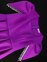 AOMEIDRESS Formal Elegant Dresses for Wedding Guests A Line Pearls