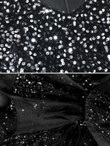 Shining glittering sequin, sexy party night dress holiday party dress