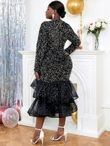 Elegant Midi Gowns can catch a lot of attention and flattered your curves. long sleeve party dress