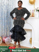 Long Sleeve Church Dresses for Women sequin party dresses