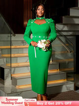 Turtleneck Ankle-Length dress
