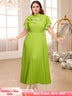 half high collar a line dresses for women